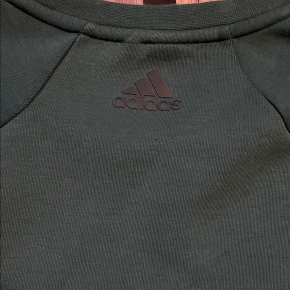 adidas Men's Dark Green Crewneck Sweatshirt - Picture 5 of 6